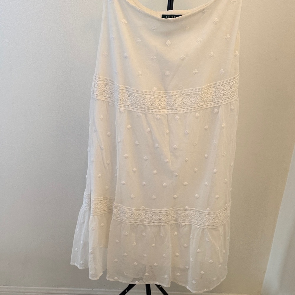 Ralph Lauren Cream Lace Maxi Skirt size 8 and 14